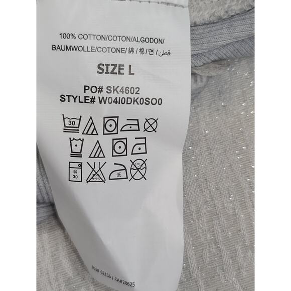 Guess Vintage Y2k women's long sleeve shirt Grey Size Large Elena Gilbert - Picture 5 of 6